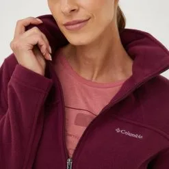 Γυναικεία Με φερμουάρ Αθλητική μπλούζα Columbia Fast Trek Ii χρώμα: μοβ