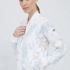 Γυναικεία Με φερμουάρ Μπλούζα Columbia άσπρο,