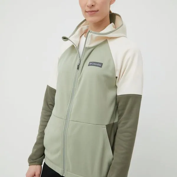 Γυναικεία Με φερμουάρ Αθλητική μπλούζα Columbia Windgates χρώμα: πράσινο 1 Γυναικεία Με φερμουάρ Αθλητική μπλούζα Columbia Windgates χρώμα: πράσινο