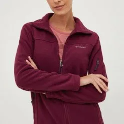 Γυναικεία Με φερμουάρ Αθλητική μπλούζα Columbia Fast Trek Ii χρώμα: μοβ -Columbia Sales Store unnamed file 13