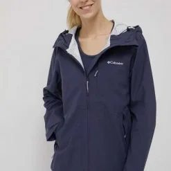 Γυναικεία High Tech Σακάκι εξωτερικού χώρου Columbia Omni-tech Ampli-dry ναυτικό μπλε