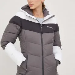 Γυναικεία Κοντά μπουφάν Μπουφάν Columbia Abbott Peak γκρι