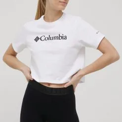 Γυναικεία Κοντομάνικο Μπλουζάκι Columbia άσπρο
