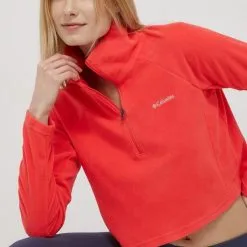 Γυναικεία Χωρίς φερμουάρ Μπλούζα Columbia χρώμα: κόκκινο,