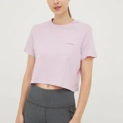 Γυναικεία Κοντομάνικο Μπλουζάκι Columbia ροζ