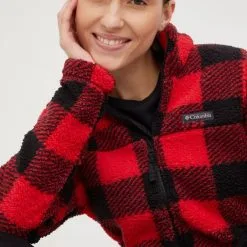 Γυναικεία Με φερμουάρ Μπλούζα Columbia κόκκινο,