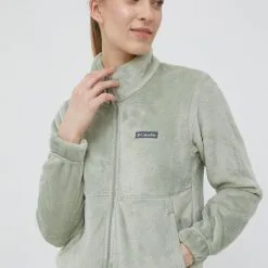 Γυναικεία Με φερμουάρ Μπλούζα Columbia Fireside πράσινο