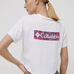 Γυναικεία Κοντομάνικο Μπλουζάκι Columbia άσπρο