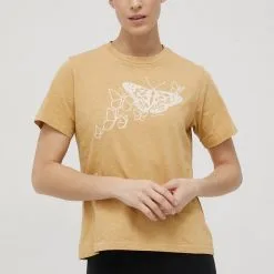 Γυναικεία Κοντομάνικο Βαμβακερό μπλουζάκι Columbia κίτρινο