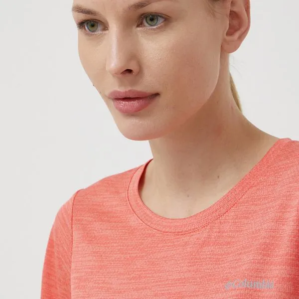 Γυναικεία Κοντομάνικο Αθλητικό μπλουζάκι Columbia Alpine Chill Zero πορτοκαλί 4 Γυναικεία Κοντομάνικο Αθλητικό μπλουζάκι Columbia Alpine Chill Zero πορτοκαλί - Image 4