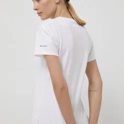 Γυναικεία Κοντομάνικο Αθλητικό μπλουζάκι Columbia Sun Trek Graphic άσπρο -Columbia Sales Store unnamed file 1799