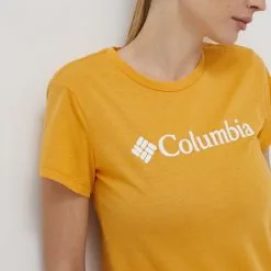 Γυναικεία Κοντομάνικο Μπλουζάκι Columbia χρώμα: πορτοκαλί