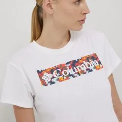 Γυναικεία Κοντομάνικο Αθλητικό μπλουζάκι Columbia Sun Trek Ss Graphic άσπρο -Columbia Sales Store unnamed file 2078