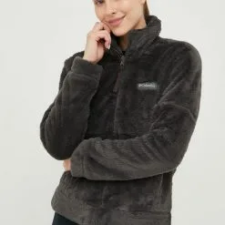 Γυναικεία Με φερμουάρ Μπλούζα Columbia γκρι,