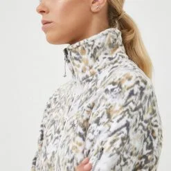 Γυναικεία Με φερμουάρ Columbia Μπλούζα μαόνι