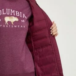 Γυναικεία Μακριά μπουφάν Πουπουλένιο αθλητικό μπουφάν Columbia , χρώμα: μοβ -Columbia Sales Store unnamed file 30