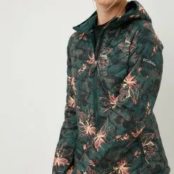 Γυναικεία Κοντά μπουφάν Μπουφάν Columbia πράσινο,