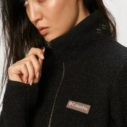 Γυναικεία Με φερμουάρ Μπλούζα Columbia μαύρο,