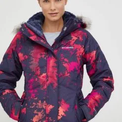 Γυναικεία Σκι και σνόουμπορντ Μπουφάν με επένδυση από πούπουλα Columbia ναυτικό μπλε