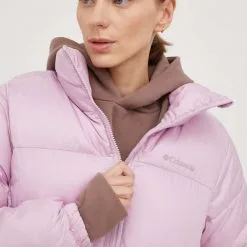 Γυναικεία Κοντά μπουφάν Μπουφάν Columbia ροζ, -Columbia Sales Store unnamed file 456