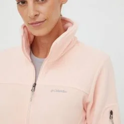 Γυναικεία Με φερμουάρ Αθλητική μπλούζα Columbia Fast Trek Ii χρώμα: πορτοκαλί