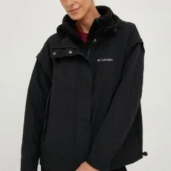 Γυναικεία Κοντά μπουφάν Μπουφάν Columbia μαύρο,
