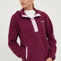 Γυναικεία Χωρίς φερμουάρ Μπλούζα Columbia μοβ,