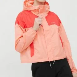 Γυναικεία High Tech Σακάκι εξωτερικού χώρου Columbia Flash Challenger πορτοκαλί