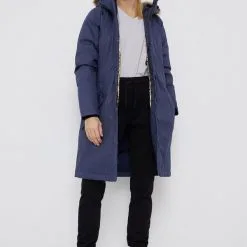 Γυναικεία Μακριά μπουφάν Μοπυφάν χιονιού από πούπουλα Columbia χρώμα: ναυτικό μπλε