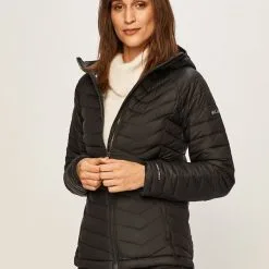 Γυναικεία Κοντά μπουφάν Μπουφάν Columbia χρώμα: μαύρο