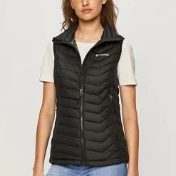 Γυναικεία Γιλέκα Αμάνικο μπουφάν Columbia χρώμα: μαύρο