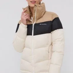 Γυναικεία Κοντά μπουφάν Μπουφάν Columbia χρώμα: κρεμ