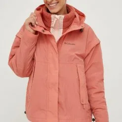 Γυναικεία Κοντά μπουφάν Μπουφάν Columbia πορτοκαλί,